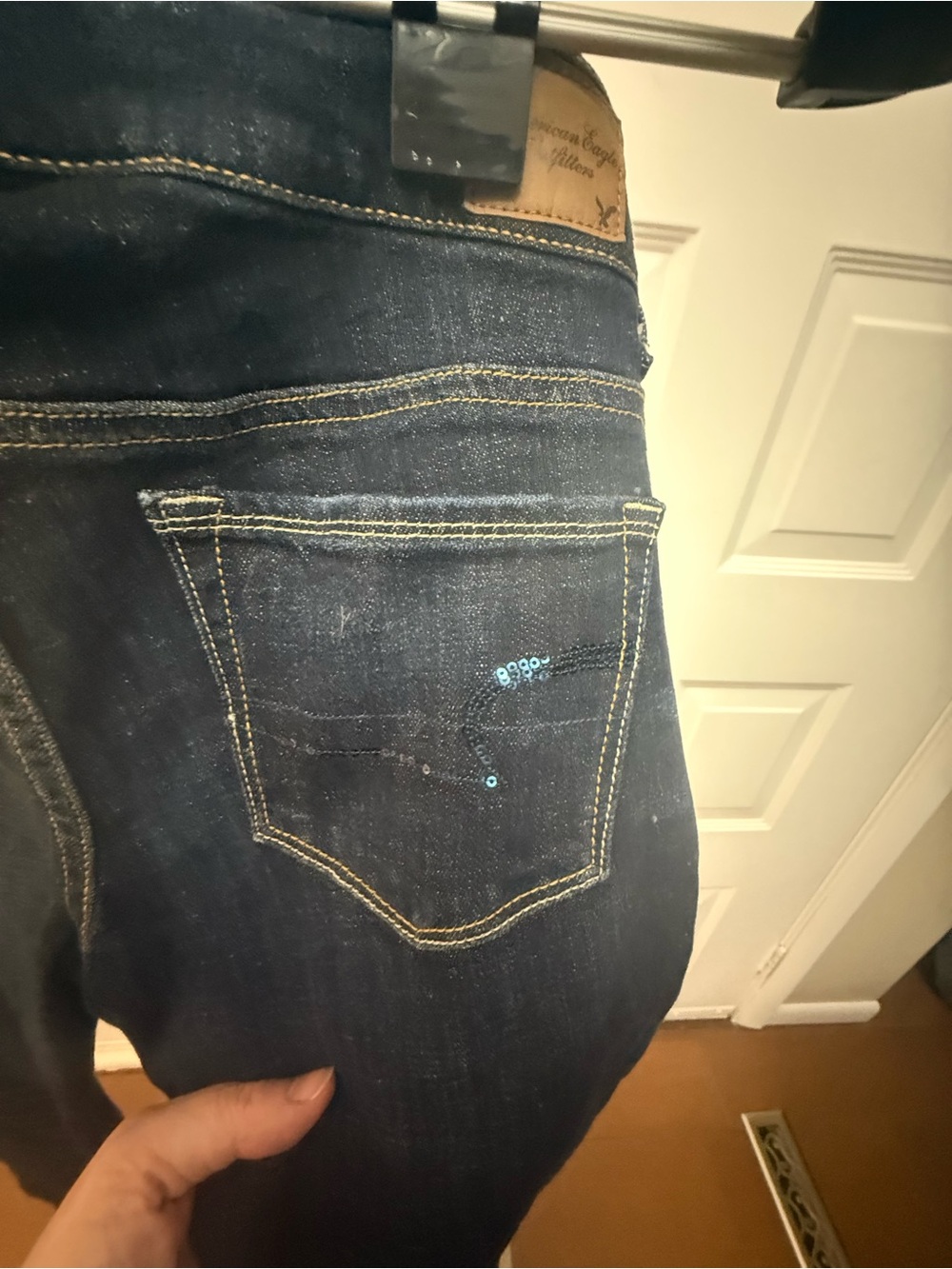 American Eagle Outfitters Dark Indigo Bootcut Jeans - Picture 7 of 8